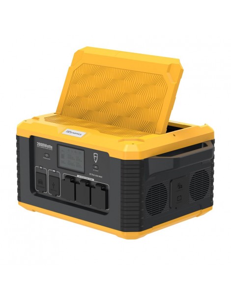 Fjdynamics Powersec MP2000 2264W/2000W Generatore Solare Portatile A Centrale Elettrica Pacco Batterie Rimovibile 12 Uscite