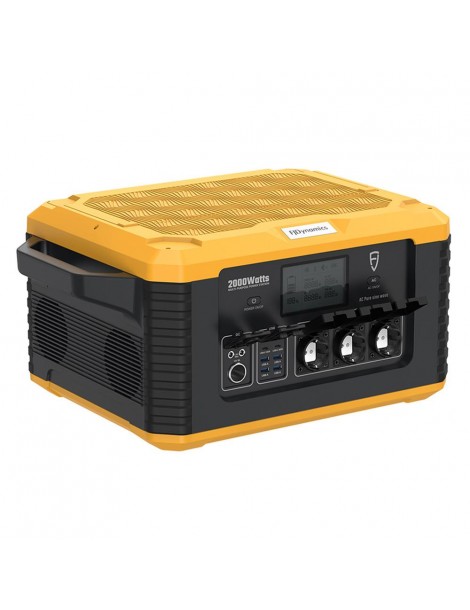 Fjdynamics Powersec MP2000 2264W/2000W Generatore Solare Portatile A Centrale Elettrica Pacco Batterie Rimovibile 12 Uscite