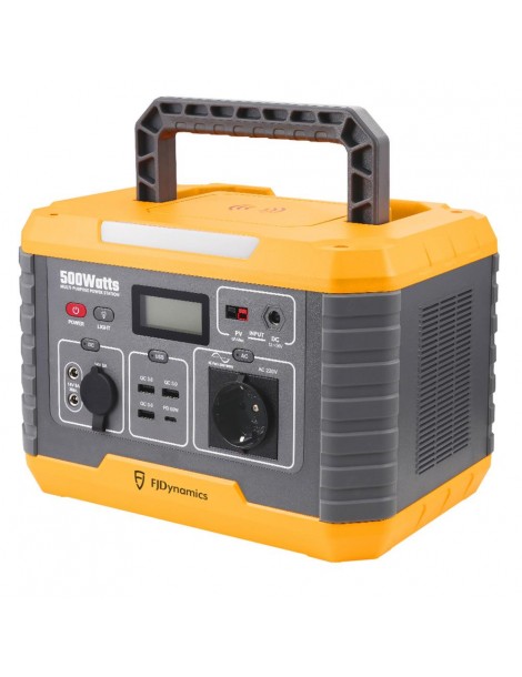 Fjdynamics Powersec MP500 520Wh/500W Centrale Elettrica Portatile Ricarica Wireless 10W 8 Porte Di Uscita Versione UE