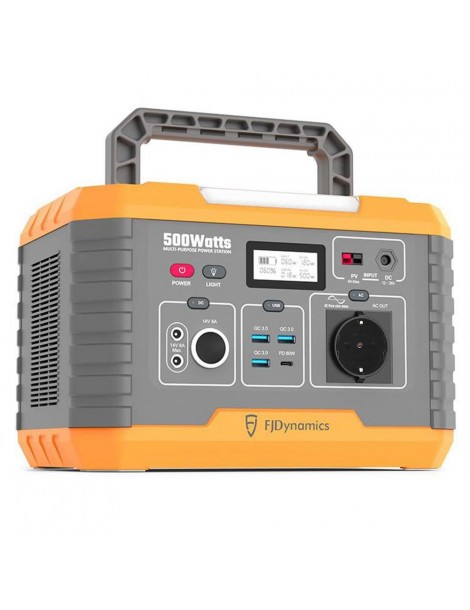 Fjdynamics Powersec MP500 520Wh/500W Centrale Elettrica Portatile Ricarica Wireless 10W 8 Porte Di Uscita Versione UE