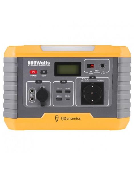 Fjdynamics Powersec MP500 520Wh/500W Centrale Elettrica Portatile Ricarica Wireless 10W 8 Porte Di Uscita Versione UE