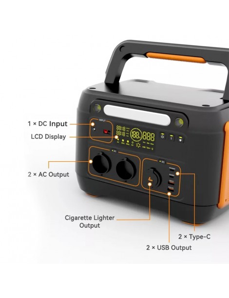 Flashfish A1001 Generatore Solare Portatile 1030Wh/1000W 278400mAh Porte CA A Onda Sinusoidale Pura 7 Uscite - Spina UE