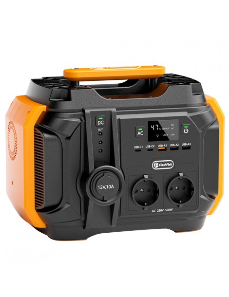 Flashfish A501 540Wh 500W Stazione Elettrica Portatile Batteria AC 230V Generatore Solare 1000W di Picco per Esterni Versione EU