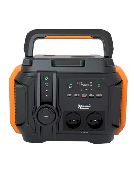 Flashfish A601 Generatore Solare Portatile 540Wh/600W 150000mah 5 Modalità Di Illuminazione 11 Uscite - Spina UE