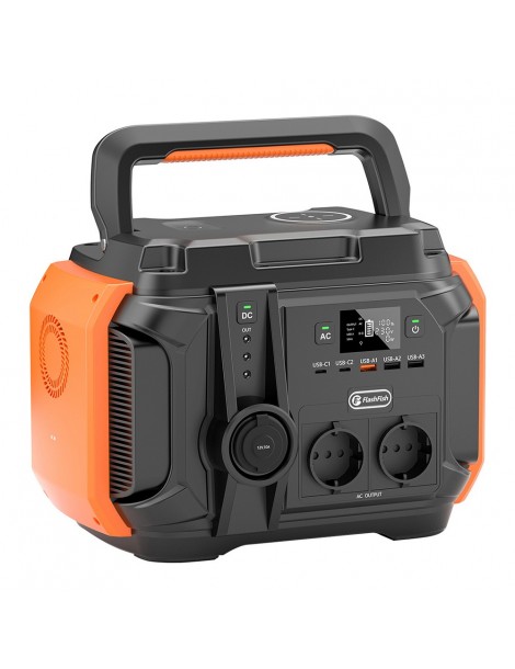 Flashfish A601 Generatore Solare Portatile 540Wh/600W 150000mah 5 Modalità di Illuminazione 11 Uscite - Spina UE