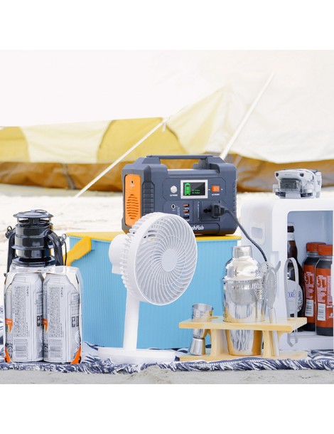 FlashFish E200 151WH/200W Stazione Di Alimentazione Portatile Con 7 Porte Di Ricarica Solare/AC/Spina Auto