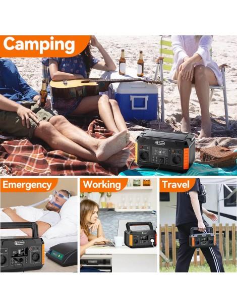 FlashFish P60 560W/520Wh Generatore Solare Portatile 220V Pure Sine Wave AC Outlets 11 Uscite EU