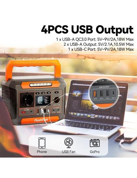 Flashfish P66 Stazione Di Alimentazione Portatile Generatore Solare Con Celle Agli Ioni Di Litio Da 288Wh/78000mAh