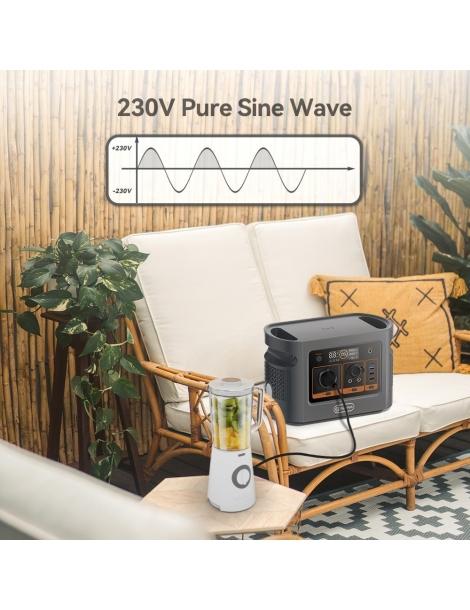 Flashfish QE01D Stazione Di Alimentazione Portatile Batteria Da 22 4V/20Ah 448Wh Uscita CA Da 600W