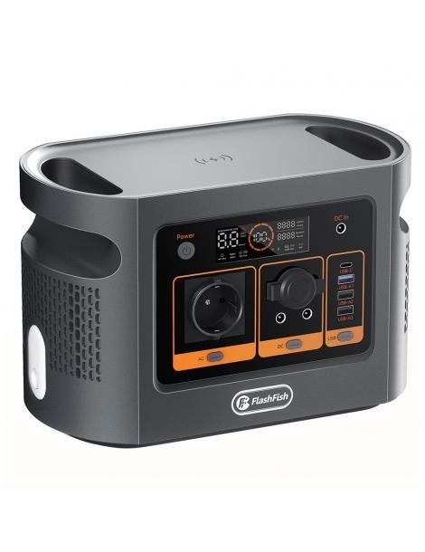 Flashfish QE01D Stazione di alimentazione portatile batteria da 22 4V/20Ah 448Wh uscita CA da 600W