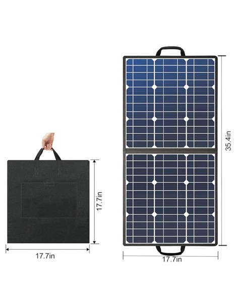 FlashFish SP50 18V/50W Pannello Solare Pieghevole Adattatore DC Con Uscita 5V USB 18V DC Per Stazione Elettrica
