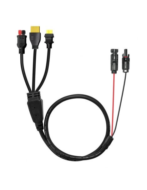 FOSSiBOT 3 in 1 Cavo di ricarica per pannelli solari MC4 trasferimento MC4 a Anderson XT90 e XT60