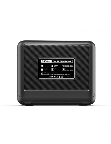 FOSSiBOT F2400 Centrale Elettrica Portatile Da 2048Wh/2400W Ricarica Rapida In 1 5 Ore 16 Porte Di Uscita - Nero