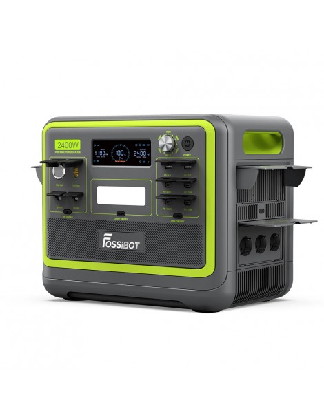 FOSSiBOT F2400 Centrale Elettrica Portatile da 2048Wh/2400W Ricarica Rapida in 1 5 Ore 16 Porte di Uscita - Verde