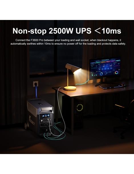 FOSSiBOT F3600 Pro 3840Wh Centrale Elettrica Portatile + 1* FOSSiBOT FB3840 Batteria Backup Elettrico Domestico