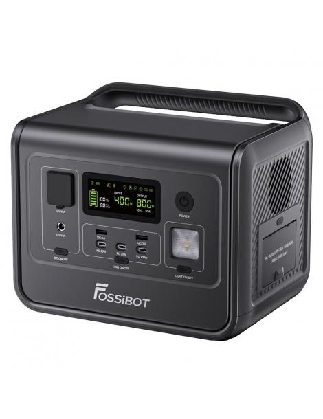 FOSSiBOT F800 Generatore Portatile Generatore Solare LiFePO4 da 512Wh - Nero