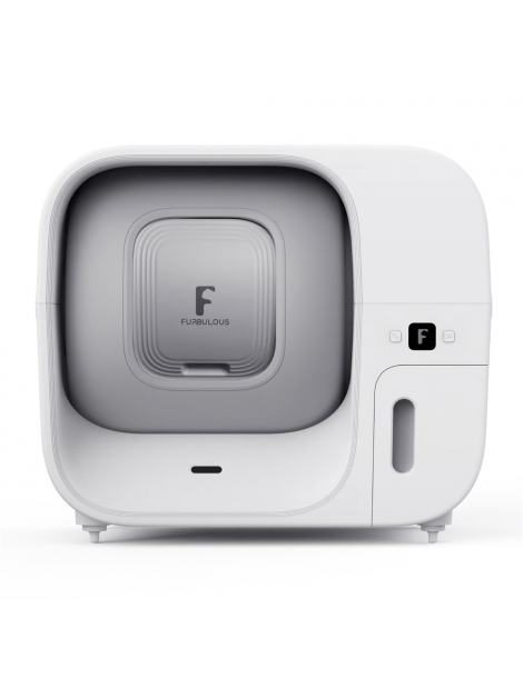 Furbulous Lettiera Automatica Per Gatti Con Controllo Tramite App 60 Litri Sicura Per Più Gatti E Con Deodorante - Bianco