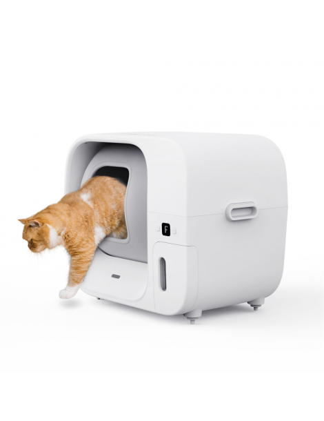 Furbulous Lettiera Automatica Per Gatti Con Controllo Tramite App 60 Litri Sicura Per Più Gatti E Con Deodorante - Bianco