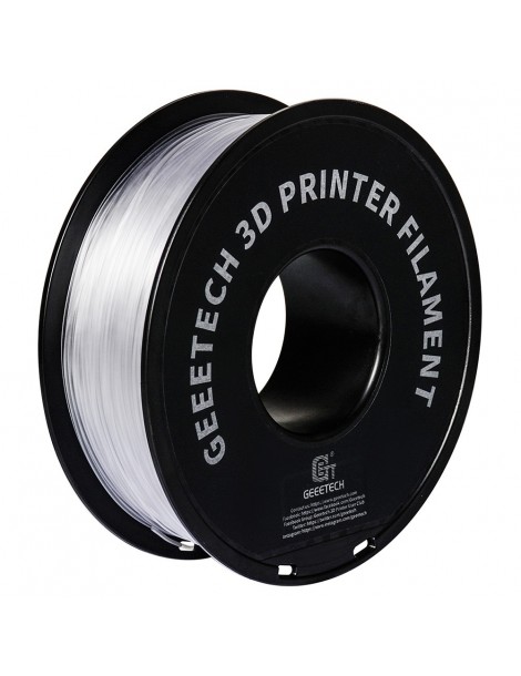 Geeetech Filamento PETG Per Stampante 3D Precisione Dimensionale 1 75 Mm /- 0 03 Mm Bobina Da 1 Kg (2 2 Libbre) - Trasparente