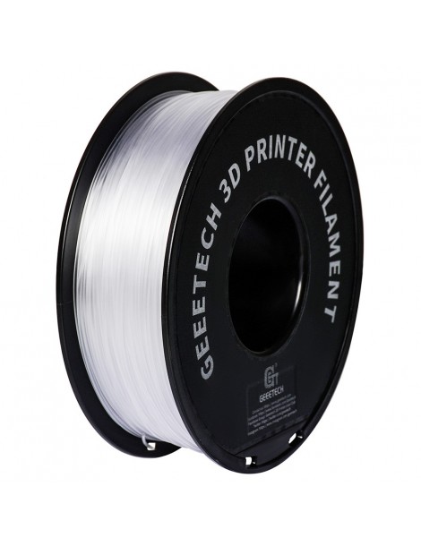 Geeetech Filamento PETG per stampante 3D precisione dimensionale 1 75 mm /- 0 03 mm Bobina da 1 kg (2 2 libbre) - Trasparente