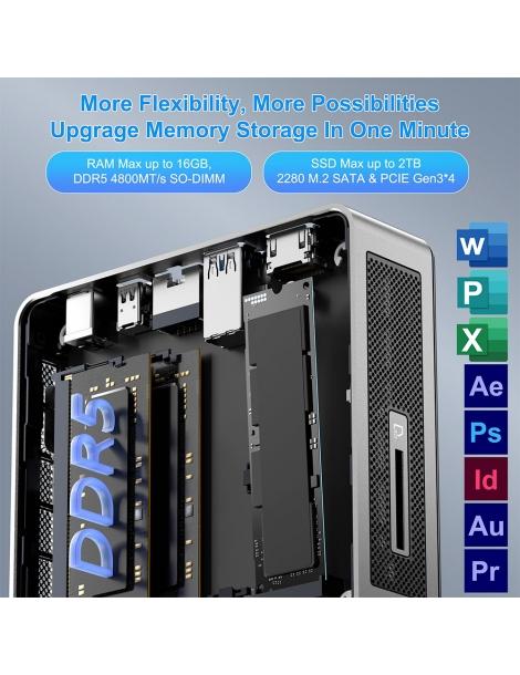 GEEKOM Air12 Mini PC Intel Alder Lake N100 4 Core Fino A 3 4 GHz