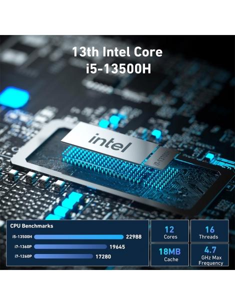 GEEKOM IT 13 Mini PC I5-13500H 12 Core 16 Thread Fino A 4 7 GHz 16 GB Di RAM DDR4 512 GB SSD WiFi 6E Bluetooth 5.2