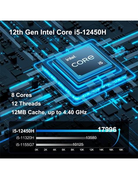 GEEKOM IT12 Mini PC Intel I5-12450H 8 Core Fino A 4 40 GHz 16 GB Di RAM 512 GB SSD 2*USB 4 2*HDMI 2.0