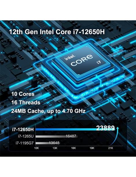 GEEKOM IT12 Mini PC Intel I7-12650H 10 Core Fino A 4 70 GHz 32 GB Di RAM 1 TB SSD WiFi 6E Bluetooth 5.2