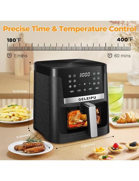 GELEIPU DL27 Friggitrice Ad Aria Da 7 5 Quarti Potenza 1700W Finestra Di Visualizzazione Funzioni 12 In 1