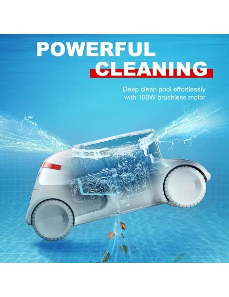 Genkinno P1 Aspiratore Robotico Per Piscina Senza Fili Motore Da 100W Navigazione Intelligente Serbatoio Dell'acqua Da 2 4L