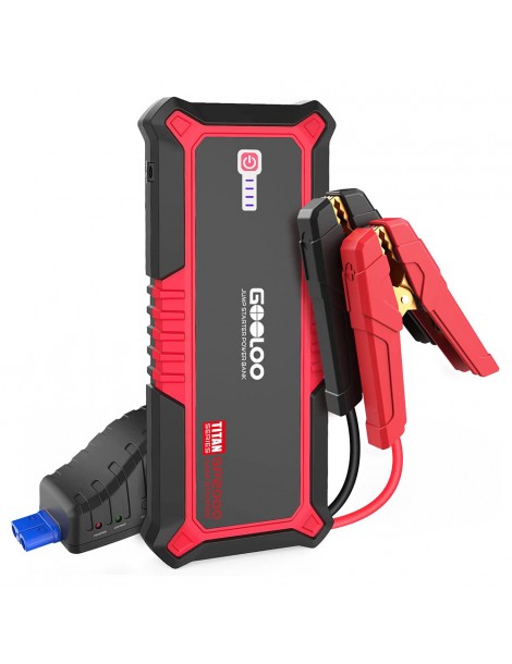 GOOLOO GP2000 avviatore di emergenza per auto con picco di 2000A Jump Box da 12V alimentatore da 19800mAh - Rosso