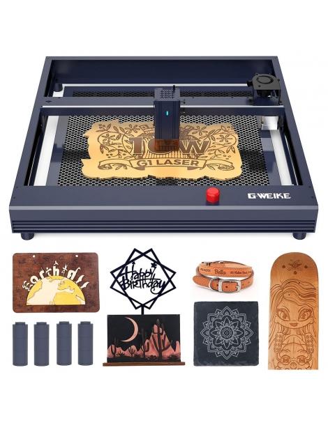 Gweike Cloud G1 10W Laser Engraver Cutter Air Assist 0.08x0.06mm Laser Spot 400mm/s Speed