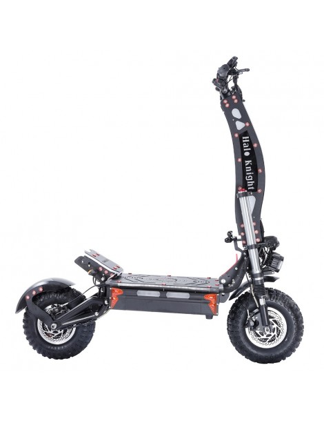 Halo Knight T107 Max 14 Pollici Off-Road Pneumatici Scooter Elettrico Pieghevole 2*4000W Motori 72V 50Ah Batteria
