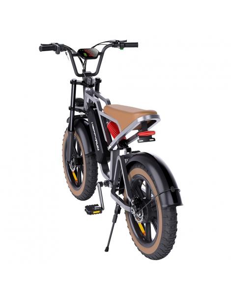 HAPPYRUN G60 Bici Elettrica Fat Tire 48V 750W Motore 18Ah Batteria Removibile