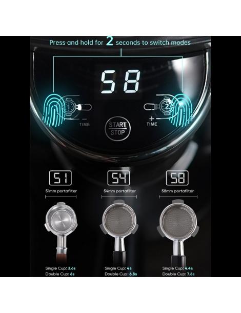 HiBREW G3A Macinacaffè Bava Conica Da 40 Mm Soffiatore D'aria Scala A 31 Rapporti Funzione Di Memoria E Antistatica - Nero