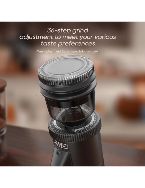 HiBREW G5 Macinacaffè Elettrico Macinatura A 36 Ingranaggi Regolabile Per Espresso/Turco/Pour Over/Mocca/Drip C