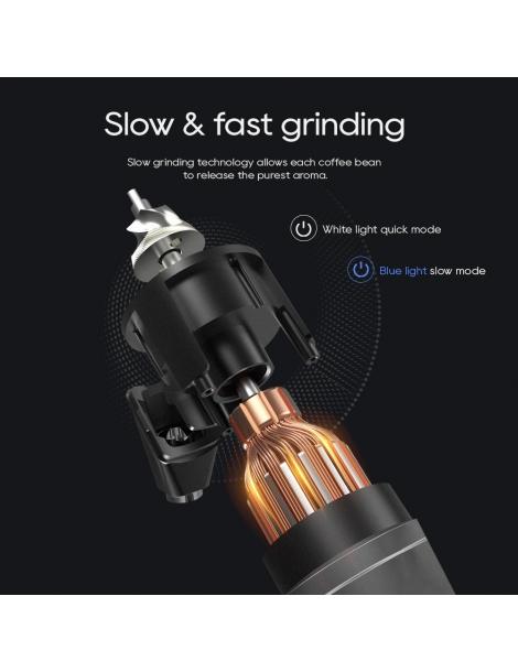 HiBREW G5 Macinacaffè Elettrico Macinatura A 36 Ingranaggi Regolabile Per Espresso/Turco/Pour Over/Mocca/Drip C