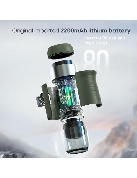 HiBREW H4B Caffettiera Portatile Senza Fili 3 In 1 Pressione 15 Bar Batteria Ricaricabile 2200 MAh