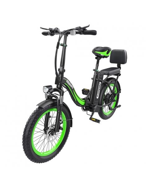 Hidoes C1 Bici Elettrica Pieghevole Con Sella Posteriore Motore 750W Batteria 48V 13Ah Pneumatico Grasso 20*3 Pollici