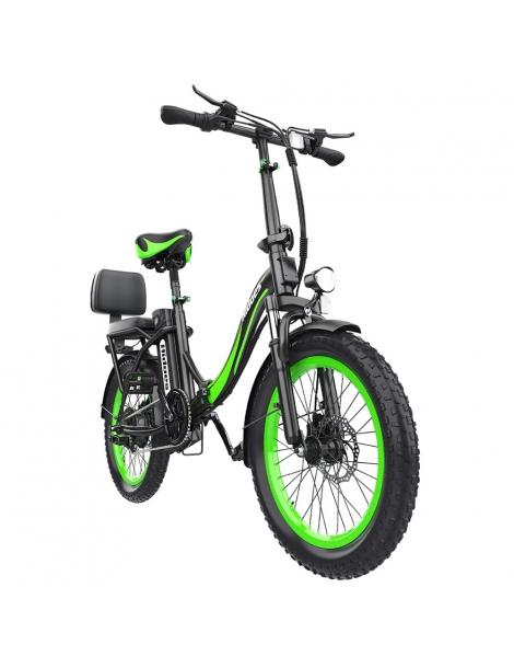 Hidoes C1 Bici Elettrica Pieghevole Con Sella Posteriore Motore 750W Batteria 48V 13Ah Pneumatico Grasso 20*3 Pollici
