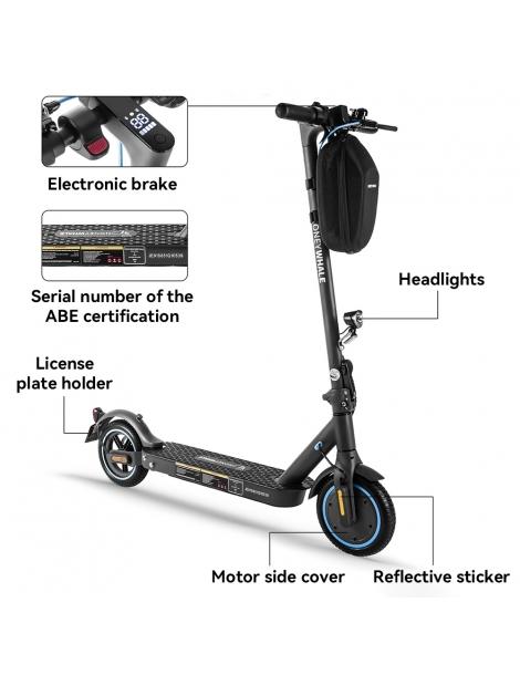 HONEYWHALE E9 Con Omologazione Stradale (ABE) Scooter Elettrico Pieghevole Con Motore Da 350W Batteria Da 36V 7 5Ah