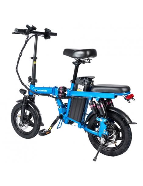 HONEYWHALE S6 Pro-S 14*2.125 Pollici Pneumatici Bici Elettrica Pieghevole 350W Motore Brushless Batteria 15Ah - Blu
