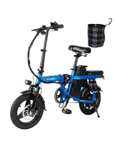 HONEYWHALE S6 Pro-S 14*2.125 pollici Pneumatici Bici Elettrica Pieghevole 350W Motore Brushless Batteria 15Ah - Blu