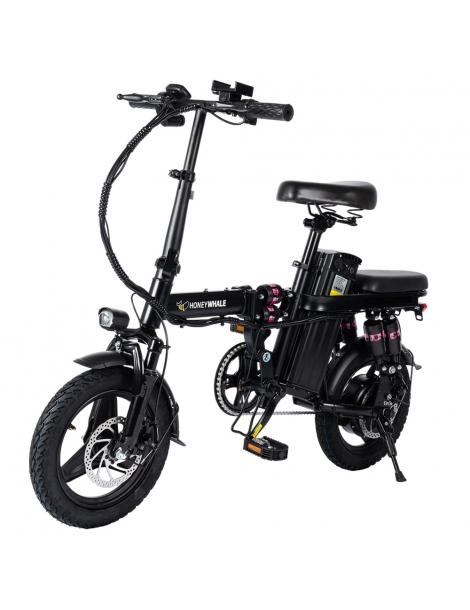 HONEYWHALE S6 Pro-S 14*2.125 Pollici Pneumatici Bici Elettrica Pieghevole 350W Motore Brushless Batteria 15Ah - Nero