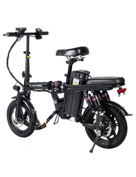 HONEYWHALE S6 Pro-S 14*2.125 Pollici Pneumatici Bici Elettrica Pieghevole 350W Motore Brushless Batteria 15Ah - Nero