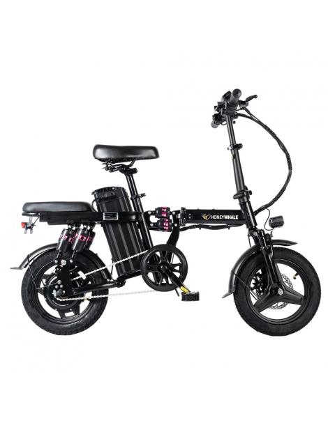 HONEYWHALE S6 Pro-S 14*2.125 Pollici Pneumatici Bici Elettrica Pieghevole 350W Motore Brushless Batteria 15Ah - Nero