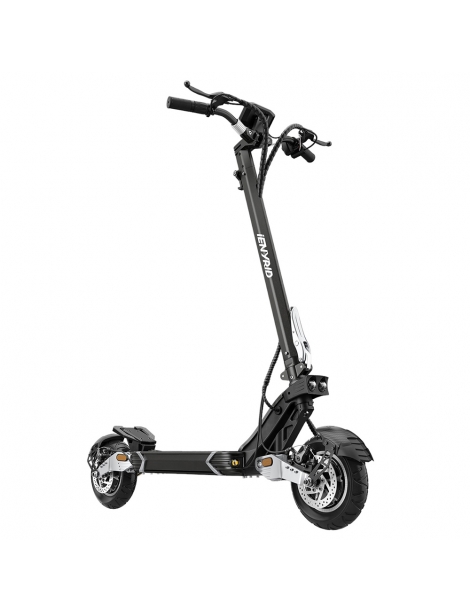 IENYRID ES30 Scooter Elettrico Pieghevole Motore 2*1200W Batteria 52V 20Ah Pneumatici 10*3" Segnale Di Svolta - Argento