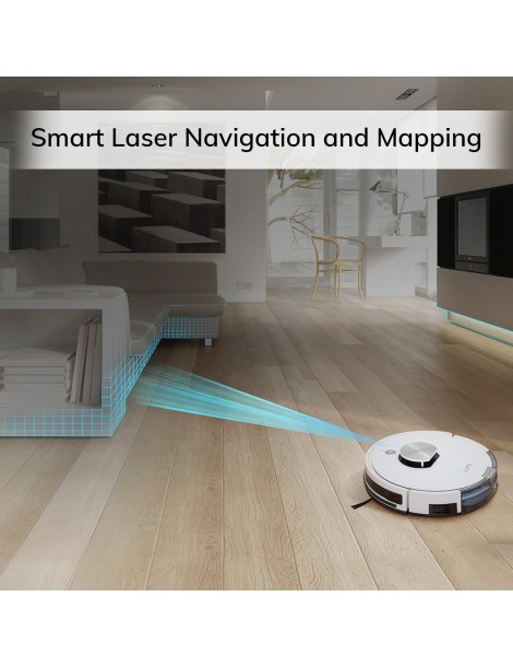 ILIFE L100 Robot Aspirapolvere 2000Pa Aspirazione LDS Navigazione Laser Mop APP Control 450ml Serbatoio Polvere Tappeto Boost