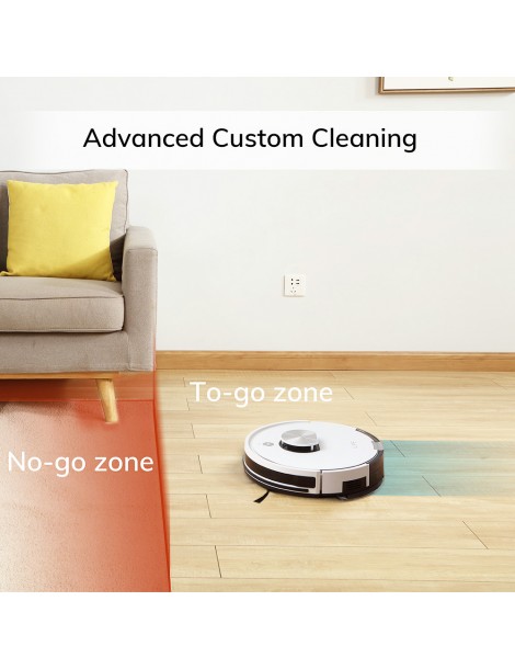 ILIFE L100 Robot Aspirapolvere 2000Pa Aspirazione LDS Navigazione Laser Mop APP Control 450ml Serbatoio Polvere Tappeto Boost