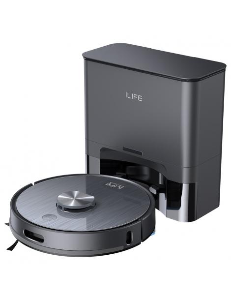 ILIFE T20S Robot Aspirapolvere Potenza Di Aspirazione 5000Pa Autonomia 260mins Sistema Di Stazioni Autosvuotanti